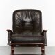 Fauteuil scandinave vintage avec ottoman par Arnt Lande pour Westnofa, anné