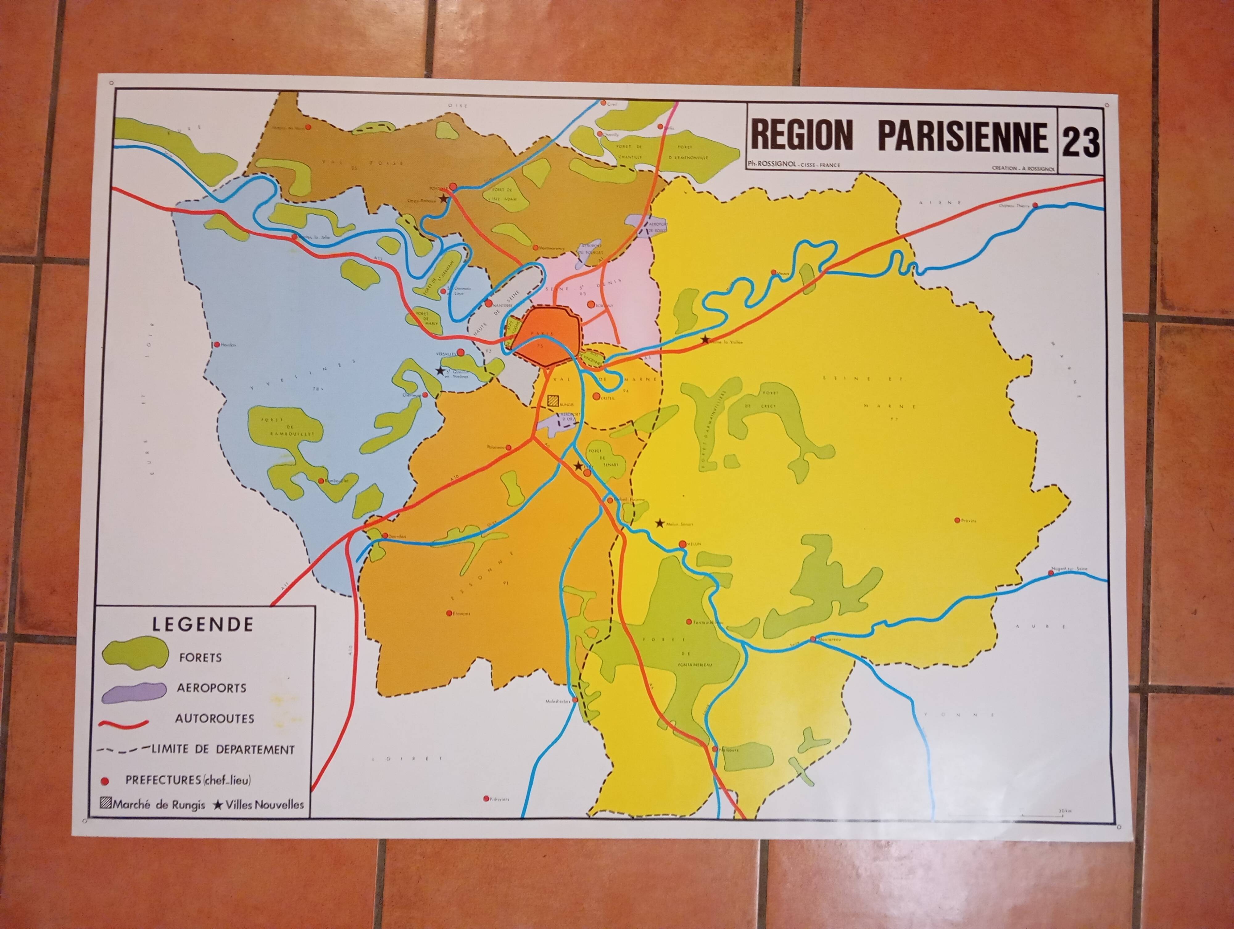 “paris” & “paris region” school map