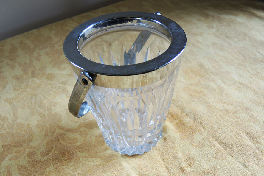 Former inox & cut glass ice bucket