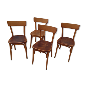 lot de quatre chaises bistrot