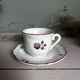 Duo of cups and saucers Old Saint Amand