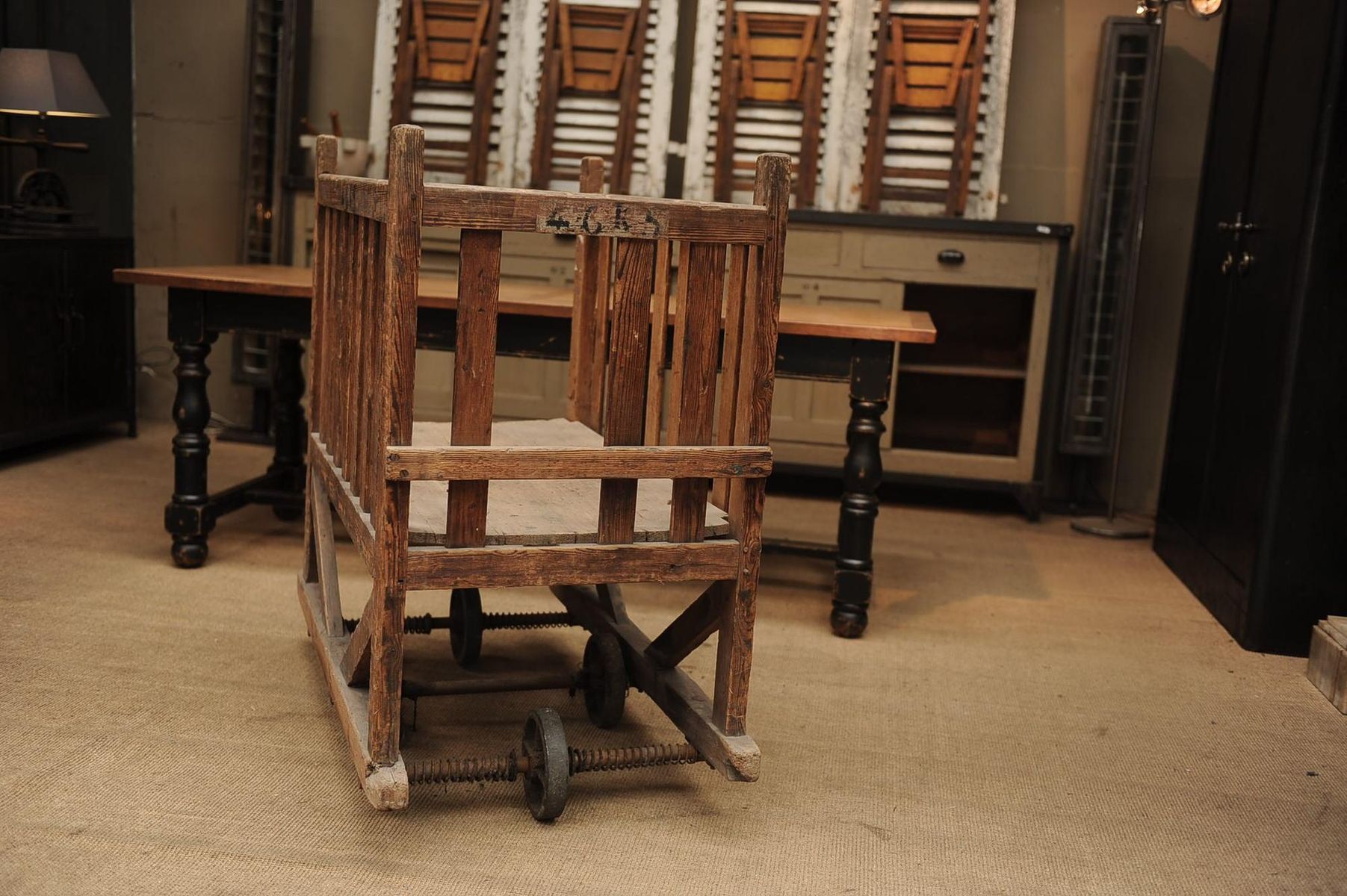 Factory trolley for 1940s fir textile