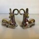 Pair of small zoomorphic mouflon bookends