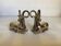 Pair of small zoomorphic mouflon bookends