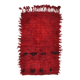 Tapis kilim turc rouge vin, petit format, 3 x 5, 100 x 162 cm