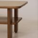 Table basse en Orme Massif par Alain Gaubert vintage Circa 1980