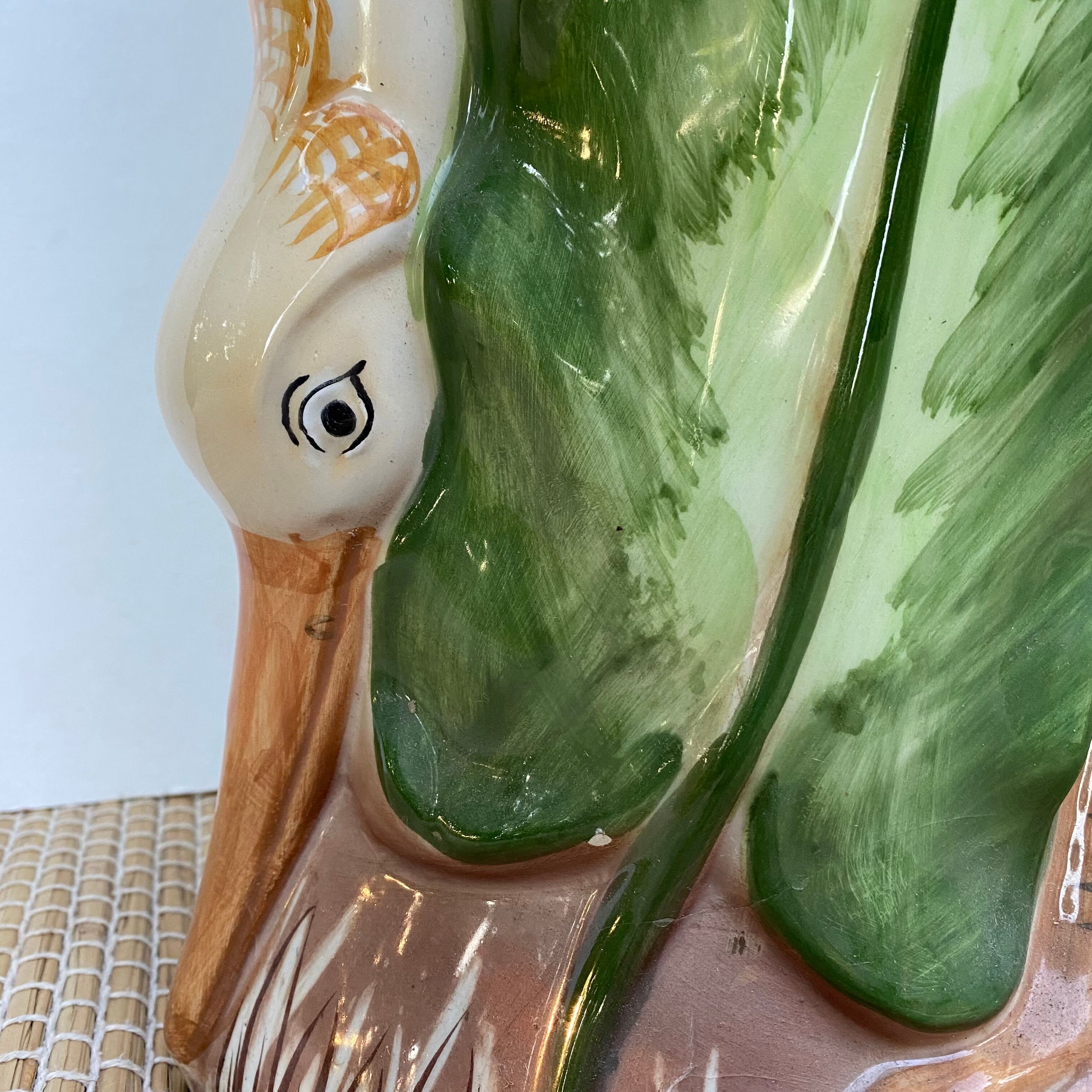 Umbrella door in bird slurry