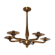 Blown glass chandelier