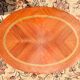 Console - table pedestal table marquetry style louis xv