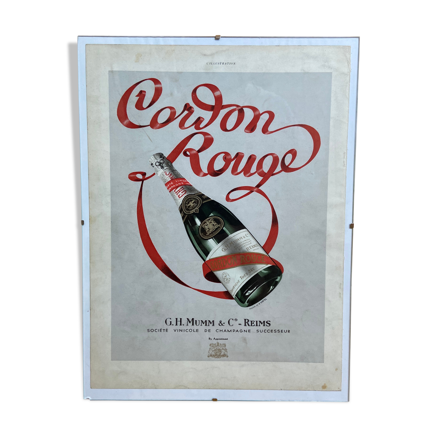 Affiche publicitaire G.H. Mumm