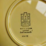 4 Gien “Soleil” dessert plates