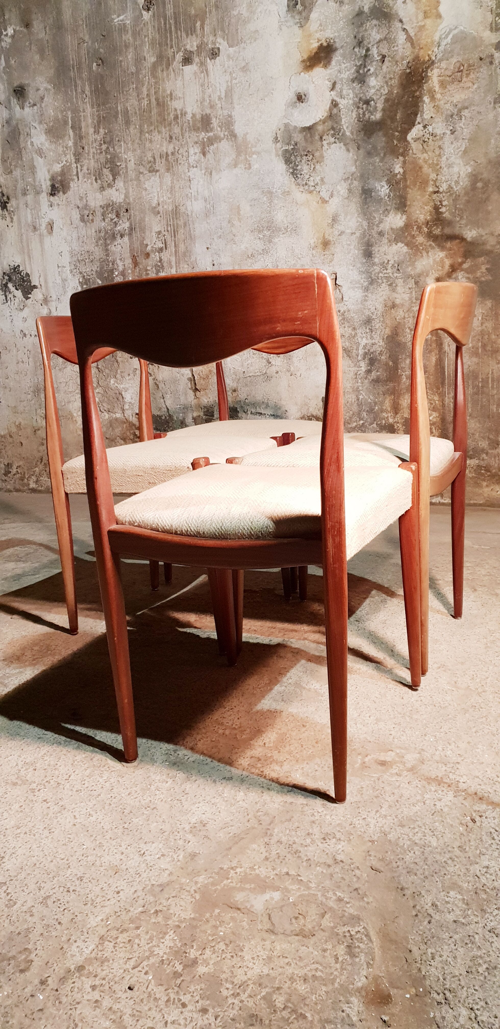 Set de 4 chaises scandinave vintage