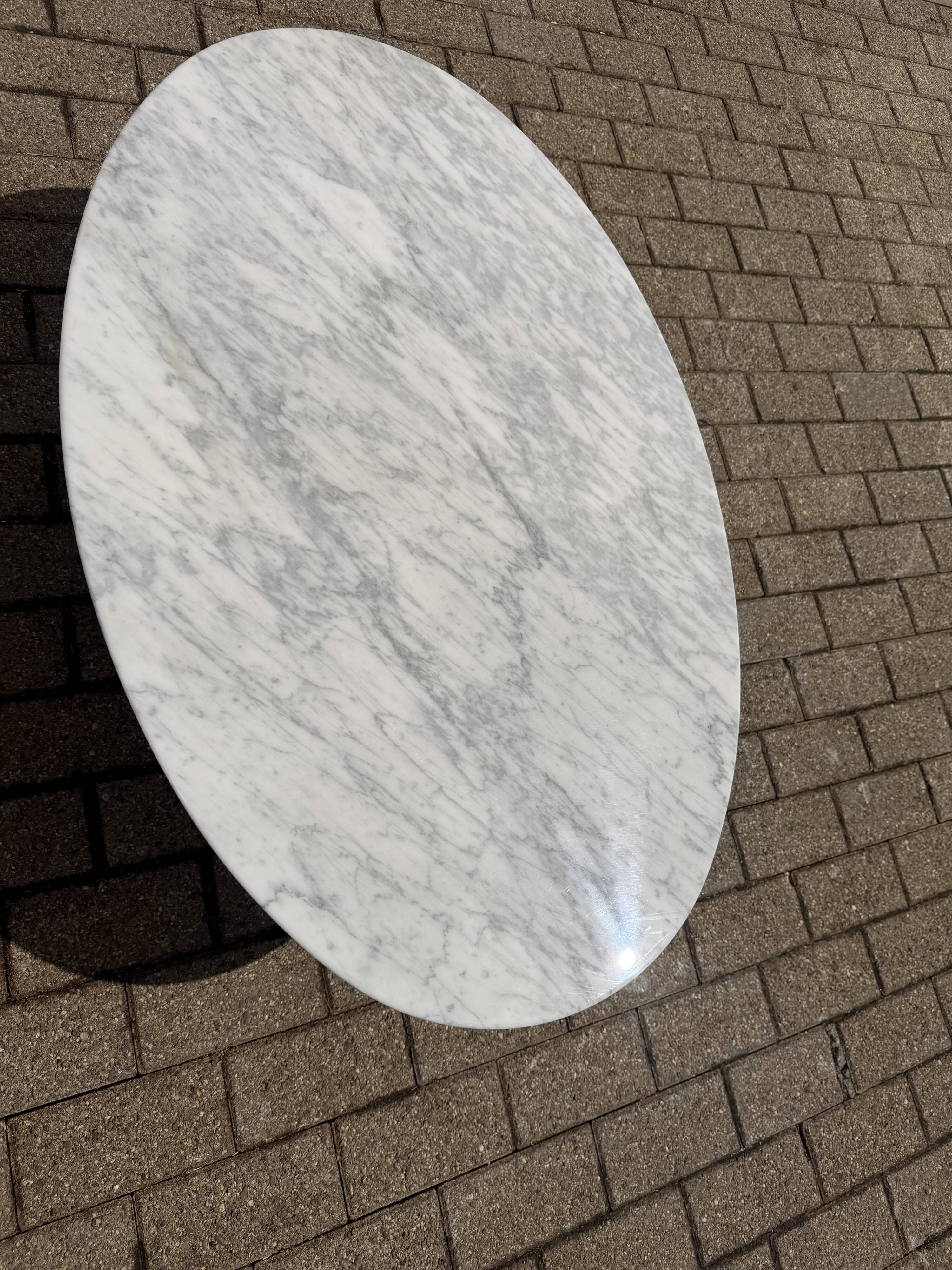 Original Knoll Tulip Oval Coffee Table Eero Saarinen Statuarietto 107x70