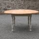 Table de ferme ronde à volets en bois massif – Ø 130 cm