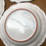 3 signed moustier plates