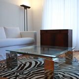 Table basse vintage chrome