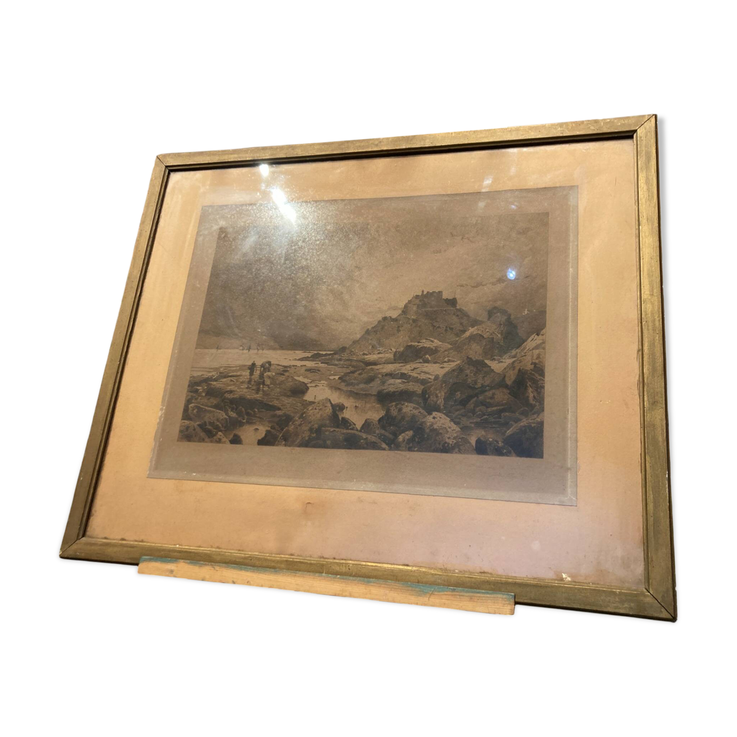 Engraving of a landscape