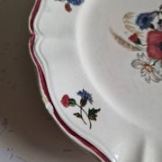 Set of 12 Sarreguemines Plates, Agreste Models