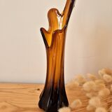 Organic blown glass vase