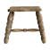 Antique wooden stool with four turned legs.