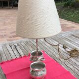 Lampe serviteur huile vinaigre argent
