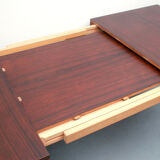 Salle à manger extensible des années 1960 en palissandre, restaurée