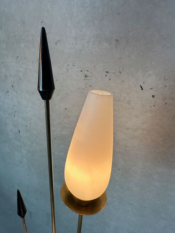 Lampadaire en laiton vintage – Lunel