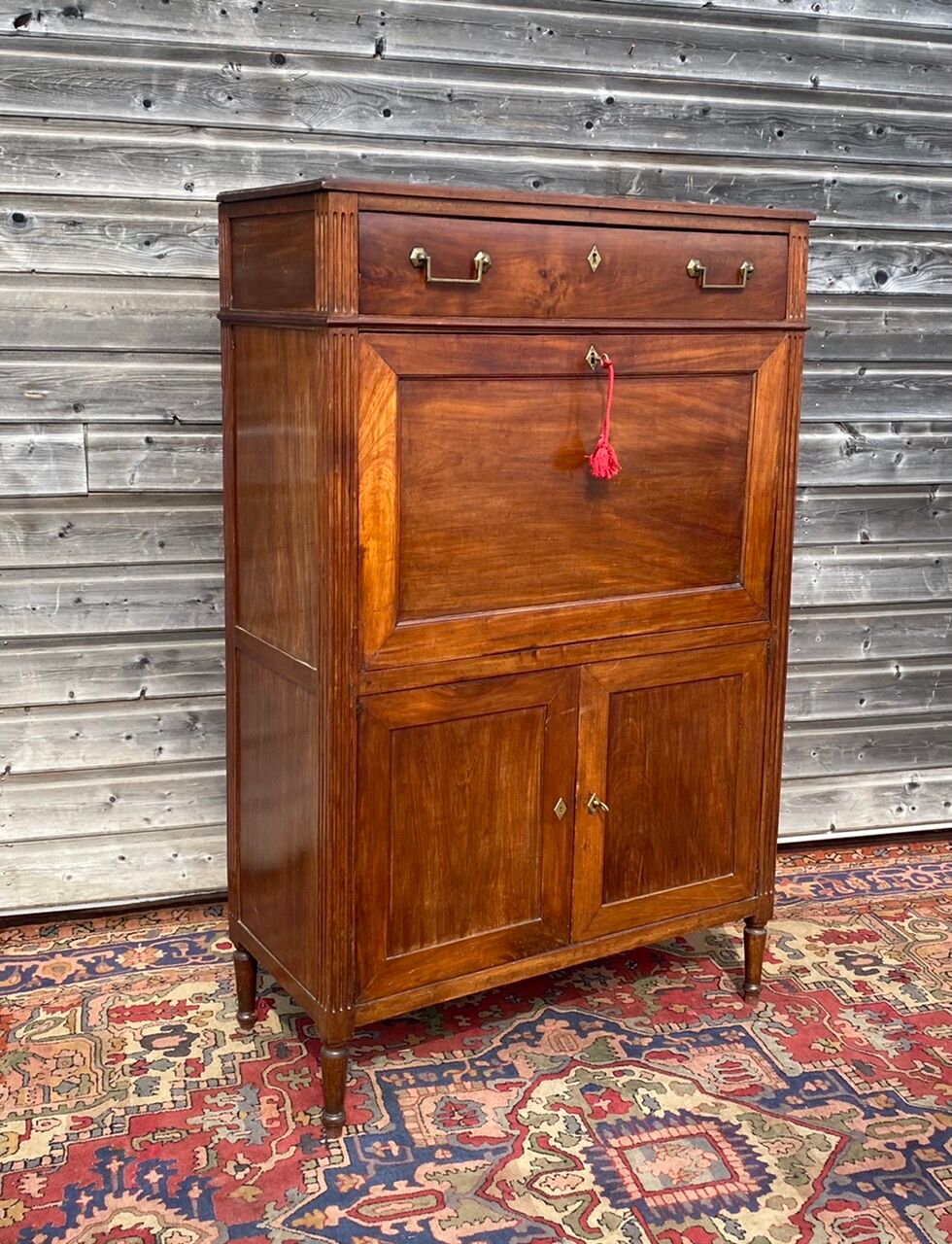 Secrétaire en acajou d’époque Louis XVI XVIII eme siècle