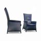 2 x armchair by Wittmann, design Paolo Piva, model Alta Highback, black leather