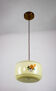 Vintage glass pendant light
