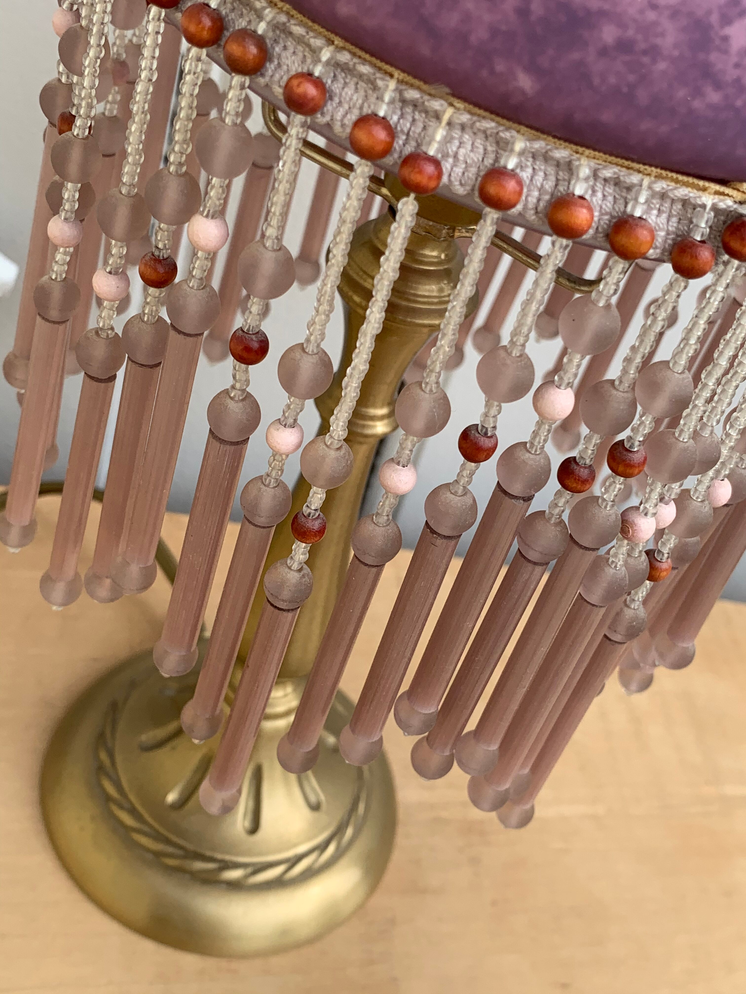 Pair of pampille bedside lamps