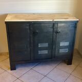 Industrial metal sideboard