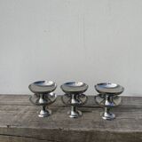 6 stainless steel cups 1970