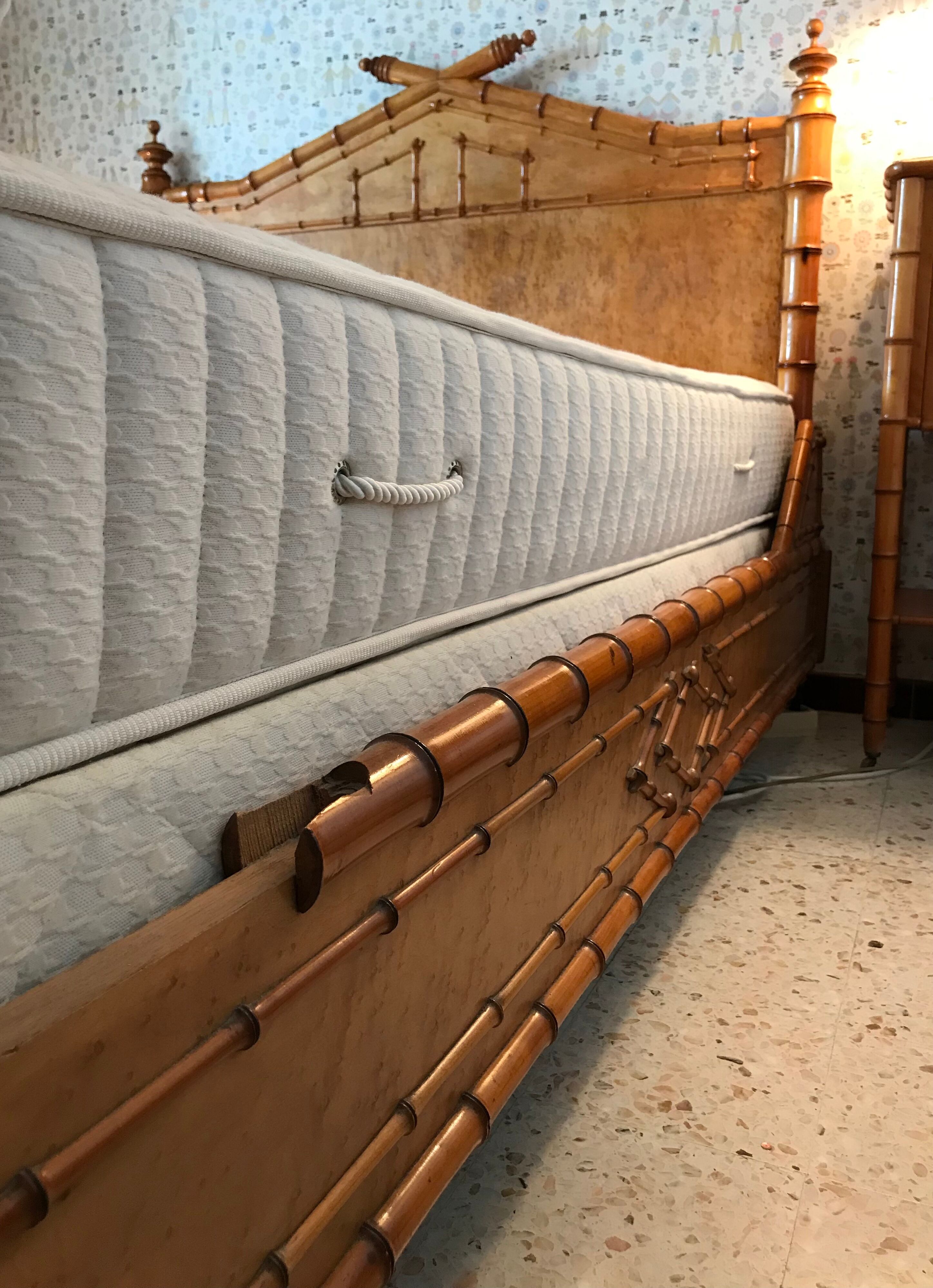 Bed bamboo collection circa 1870 Napoleon III