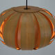 Midcentury Wooden Veneer Pendant, ULUV, 1960s