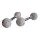 Set of Art deco Double Ball Dumbbells, 1930s.