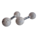 Set of Art deco Double Ball Dumbbells, 1930s.