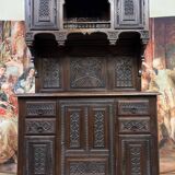 Renaissance Style Cabinet in Carved Wood circa 1850