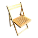 Chaise pliante en bois clair