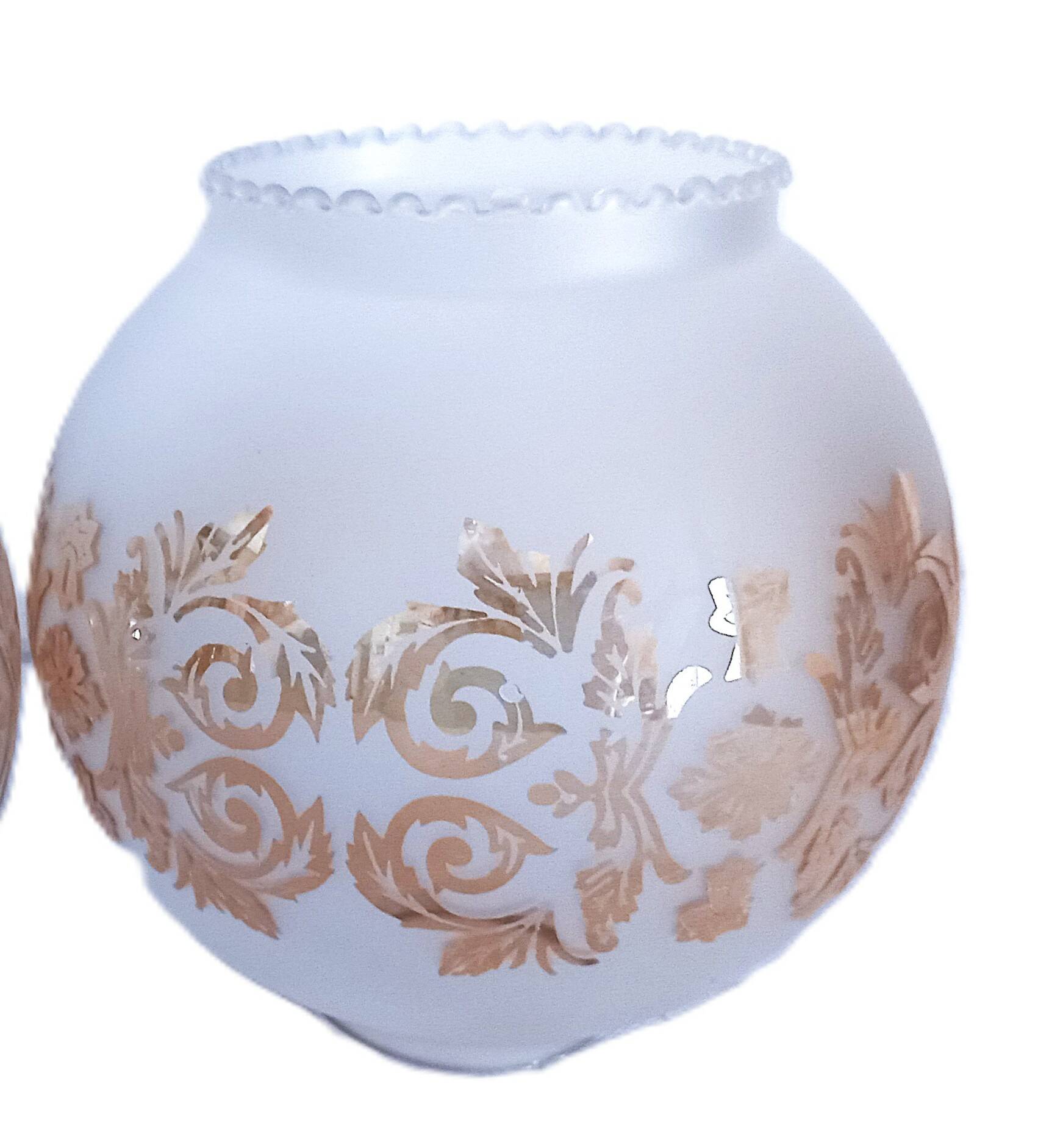 Pair of globes for light fixture