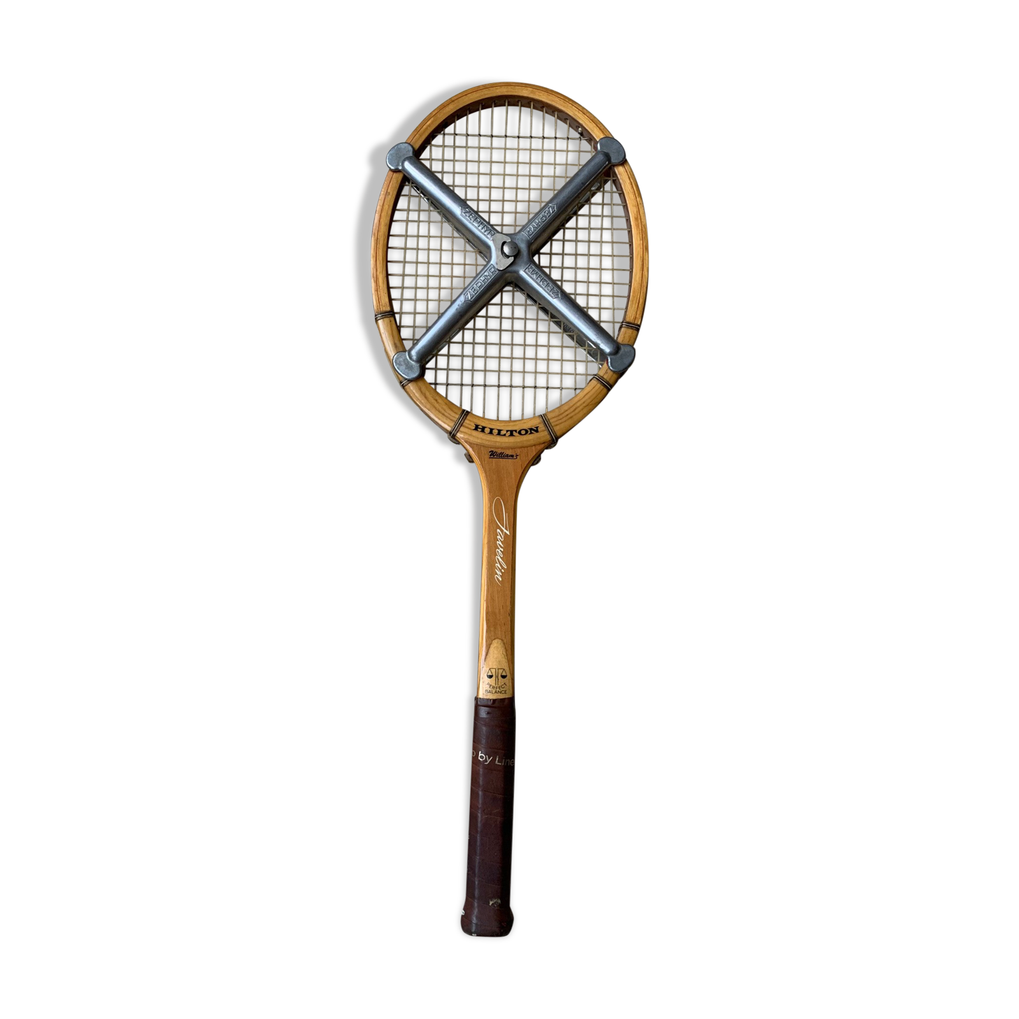 Antique wooden tennis racket