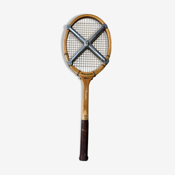 Antique wooden tennis racket