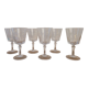 6 crystal stemmed glasses