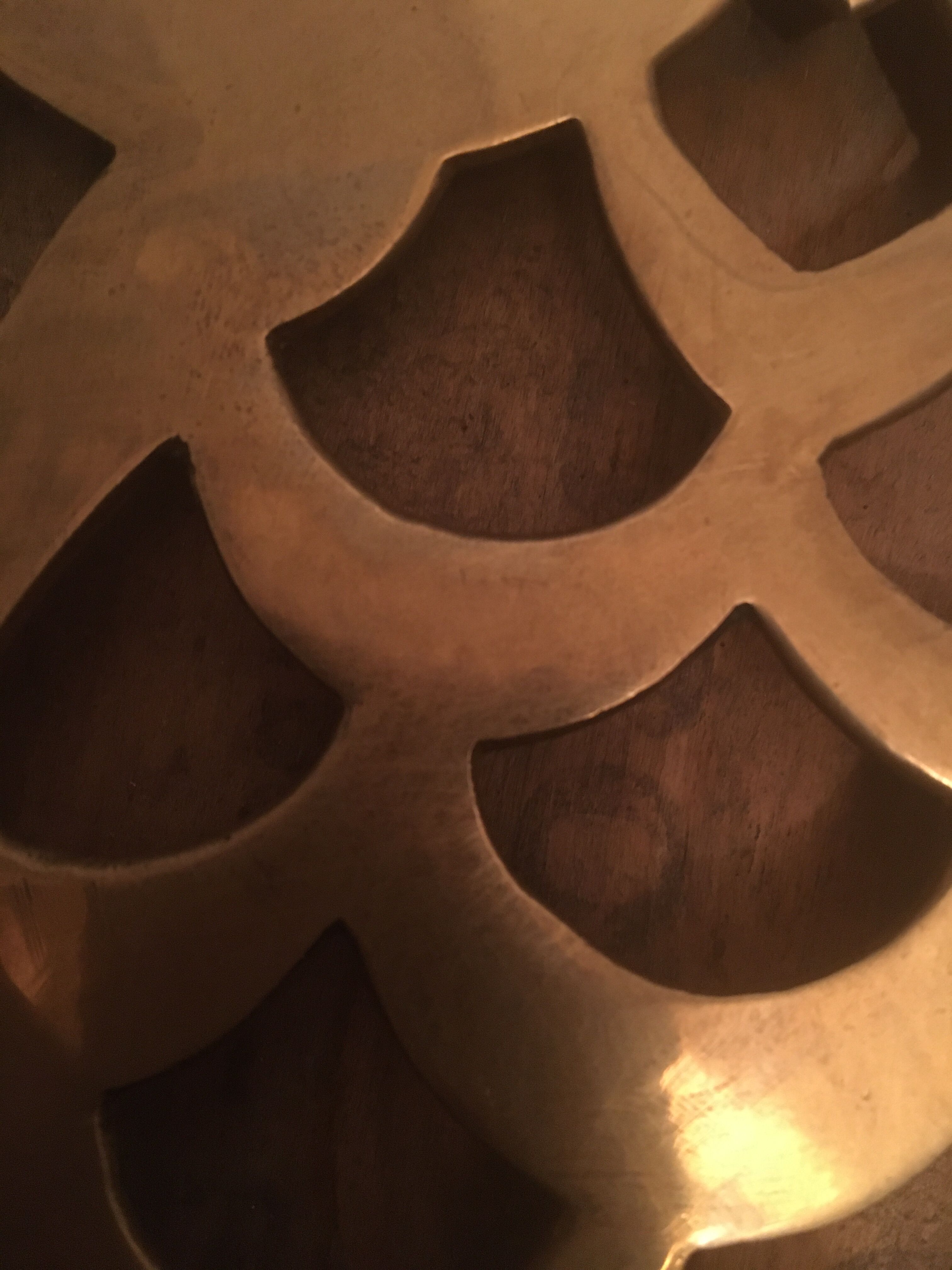 Brass table mat, 60s