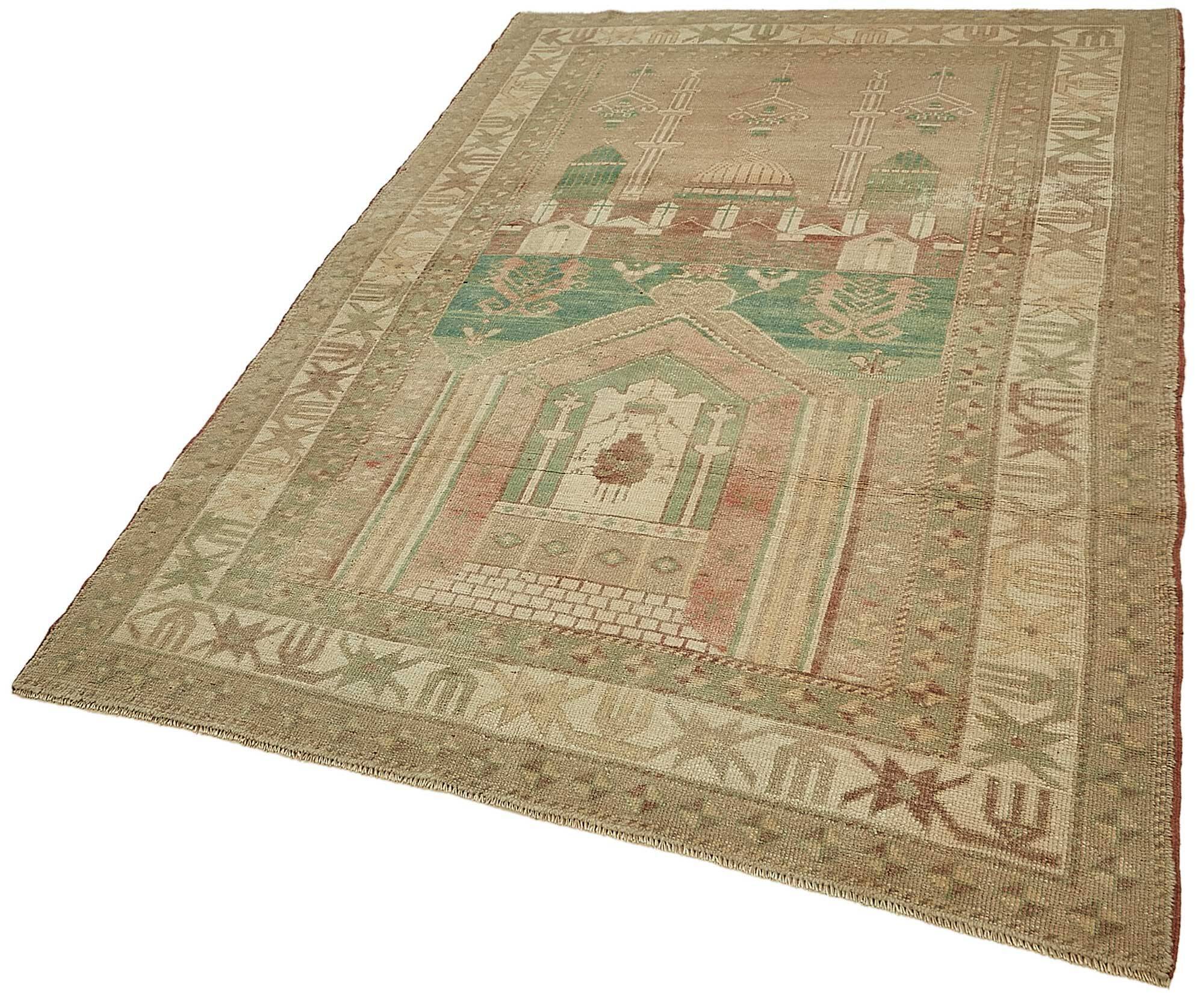 Turkish Vintage Anatolian Rug 142 cm x 210 cm