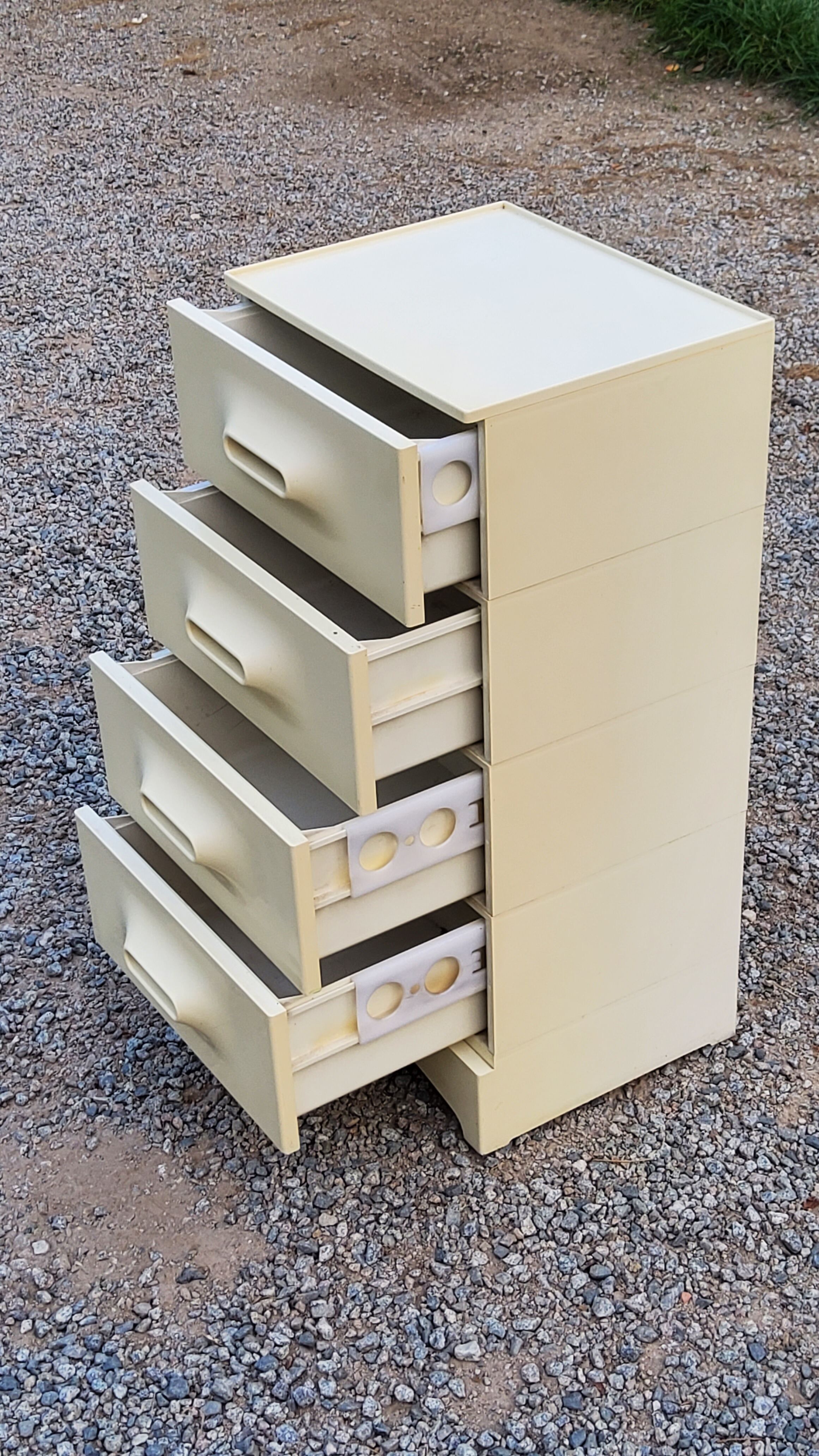 Marc Held chest of drawers in plastic from the 70s