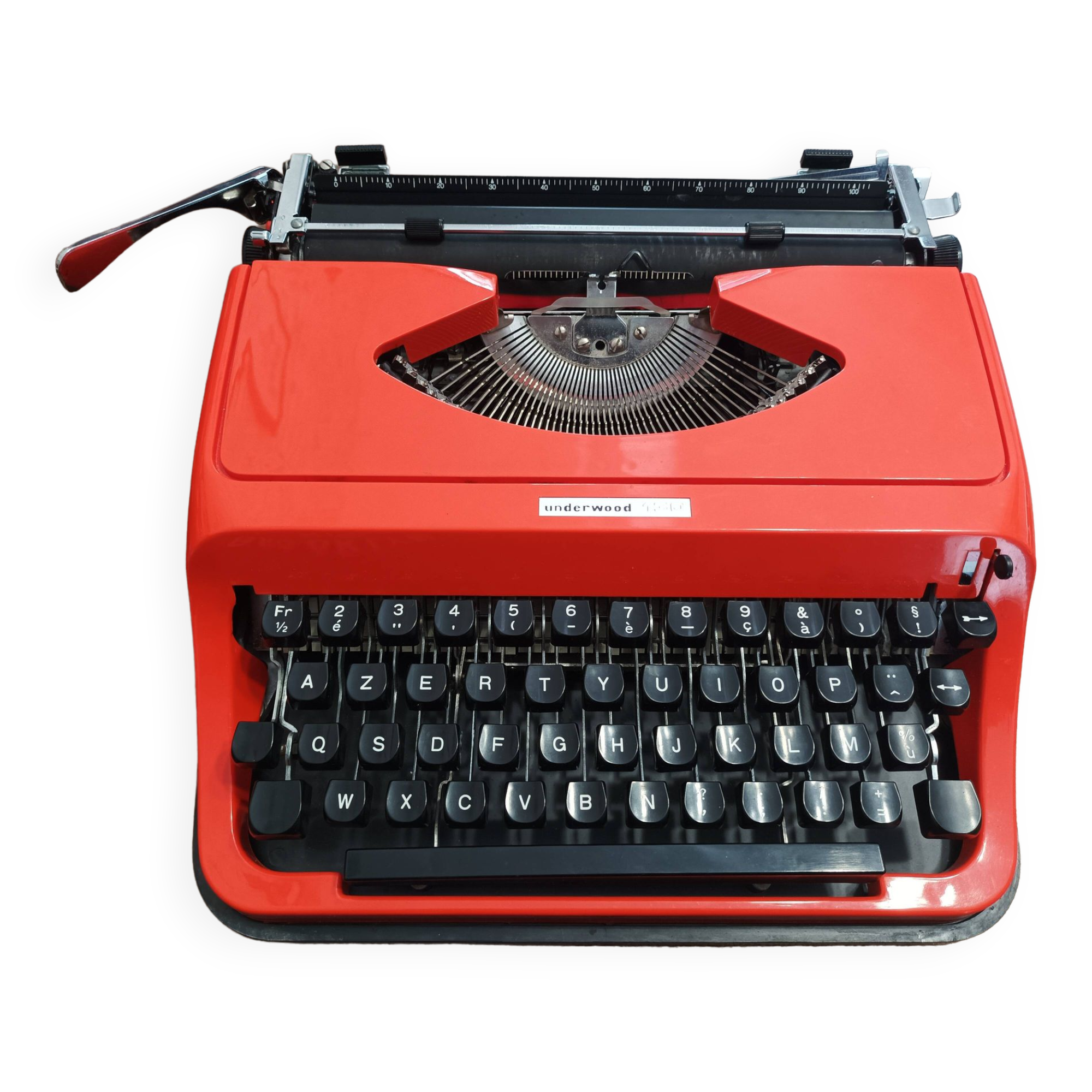 Underwood 130 orange typewriter