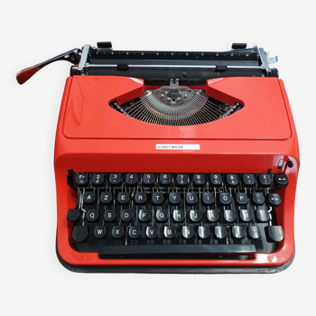 Underwood 130 orange typewriter