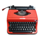 Underwood 130 orange typewriter