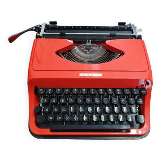 Underwood 130 orange typewriter